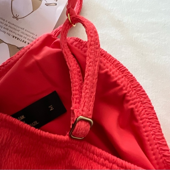 Vix by Paula Hermanny Firenze Erin Knot Top in Coral - Picture 12 of 16